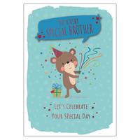 6pk Cards C50 Birthday Brother - Tiger Feet Ireland
