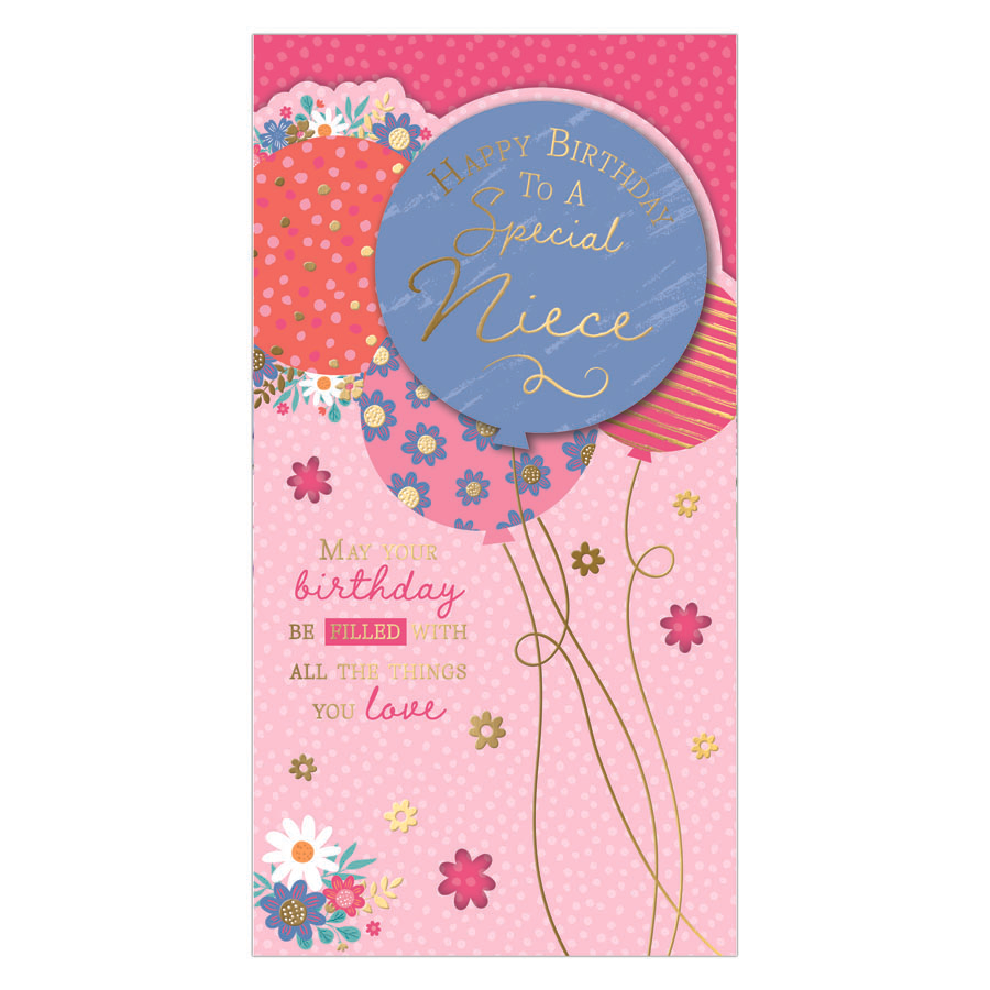 6pk Cards C55 Birthday Niece - Tiger Feet Ireland