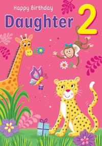 6pk Cards ED C75 Age 2 Daughter Jungle - Tiger Feet Ireland