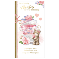 6pk Cards C55 Birthday Auntie - Tiger Feet Ireland
