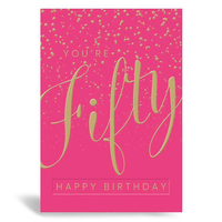 6pk Cards C50 Birthday Age 50 - Tiger Feet Ireland