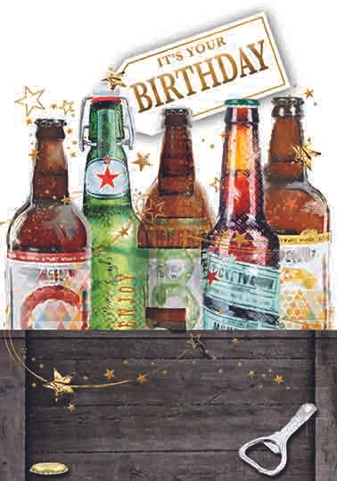 6pk Cards C50 Birthday Open - Tiger Feet Ireland