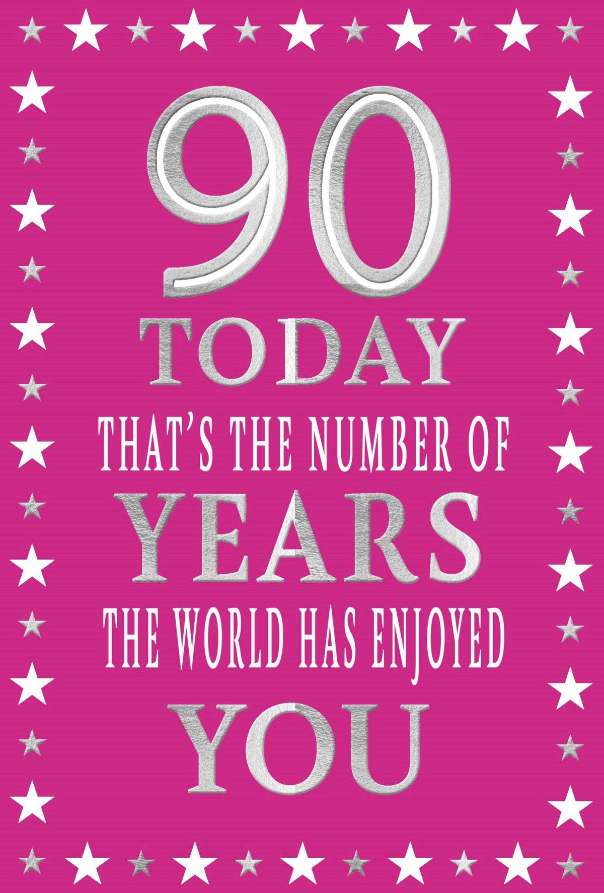6pk Cards C50 Birthday Age 90 - Tiger Feet Ireland