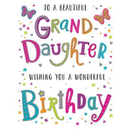 6pk Cards C50 Birthday Granddaughter - Tiger Feet Ireland