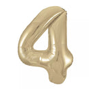 Foil Balloons 34" Big Numbers Gold - Tiger Feet Ireland