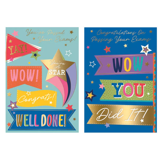 Poppyhill 12 Pack Cards C50 Congratulations Exams