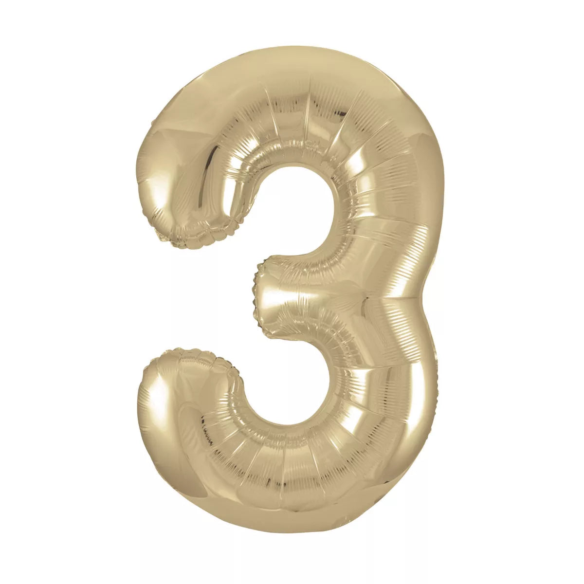 Foil Balloon 34" Big Number Gold - Tiger Feet Ireland