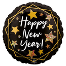 Foil Balloon 18" Gold Sparkle Happy New Year - Tiger Feet Ireland