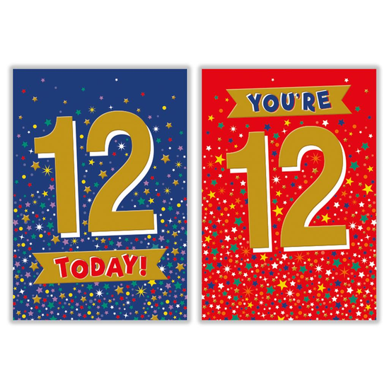Poppyhill C50 Birthday Age 12 12pk