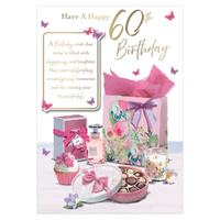 6pk Cards C90 Birthday Age 60 - Tiger Feet Ireland