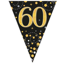 Party Bunting Sparkling 60 Black & Gold - Tiger Feet Ireland
