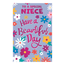 6pk Cards C75 Birthday Niece - Tiger Feet Ireland