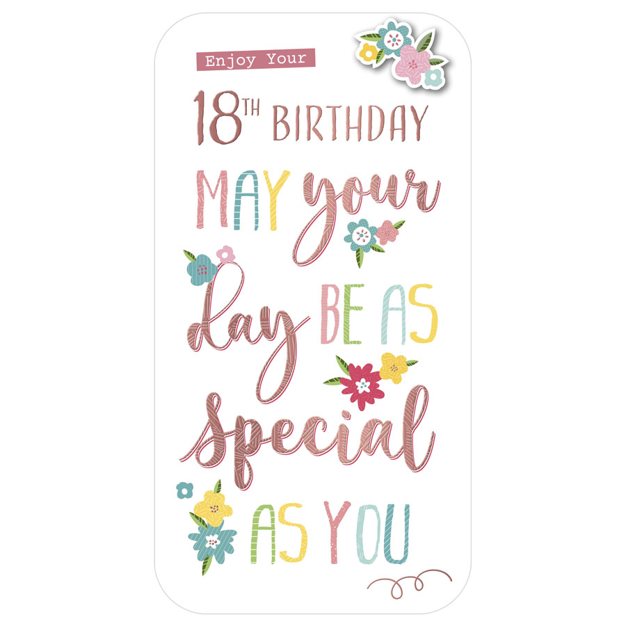 6pk Cards C55 Birthday Age 18 - Tiger Feet Ireland
