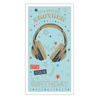 6pk Cards C55 Birthday Brother - Tiger Feet Ireland