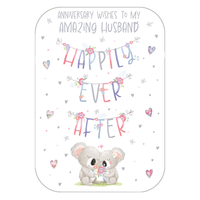 6pk Cards C90 Husband Anniversary - Tiger Feet Ireland