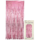Foil Door Curtain Metallic Light Pink 90cm x 2.4m - Tiger Feet Ireland