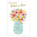 6pk Cards C75 Birthday Sister-In-Law - Tiger Feet Ireland