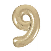 Foil Balloons 34" Big Numbers Gold - Tiger Feet Ireland