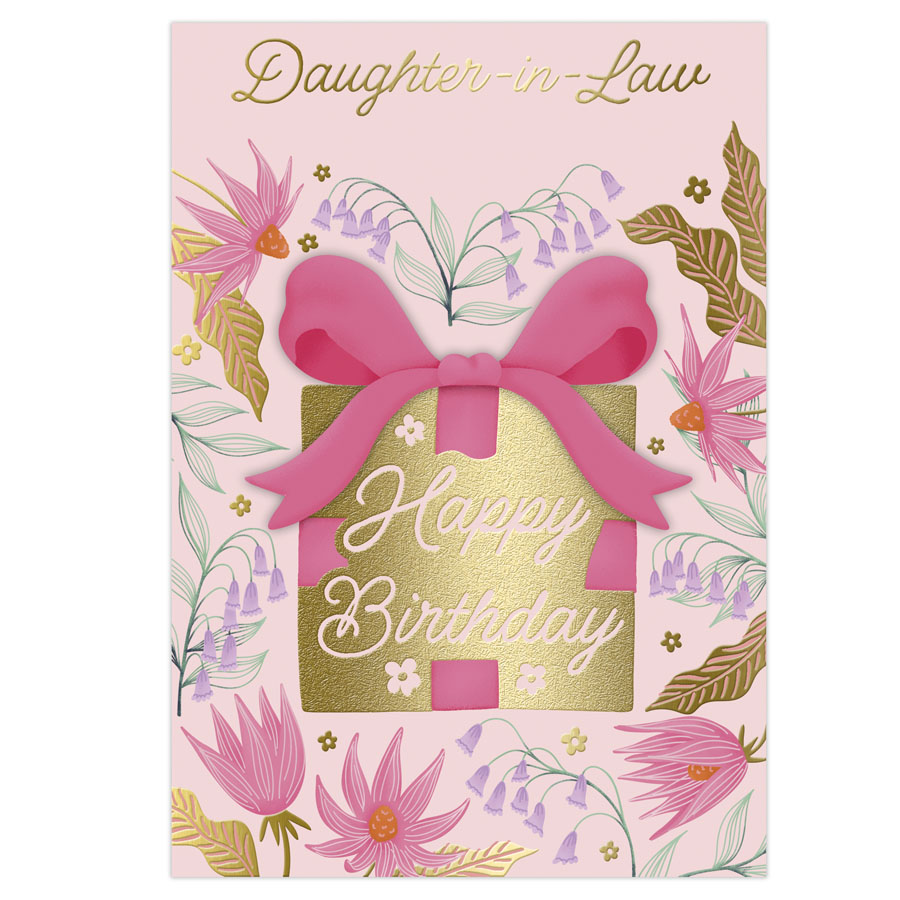 6pk Cards C50 Birthday Daughter-In-Law - Tiger Feet Ireland