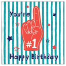6pk Cards Square Birthday Open - Tiger Feet Ireland