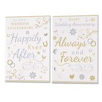 12pk Cards C50 Wedding Anni - Tiger Feet Ireland