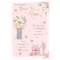 6pk Cards C75 Thank You Mum - Tiger Feet Ireland