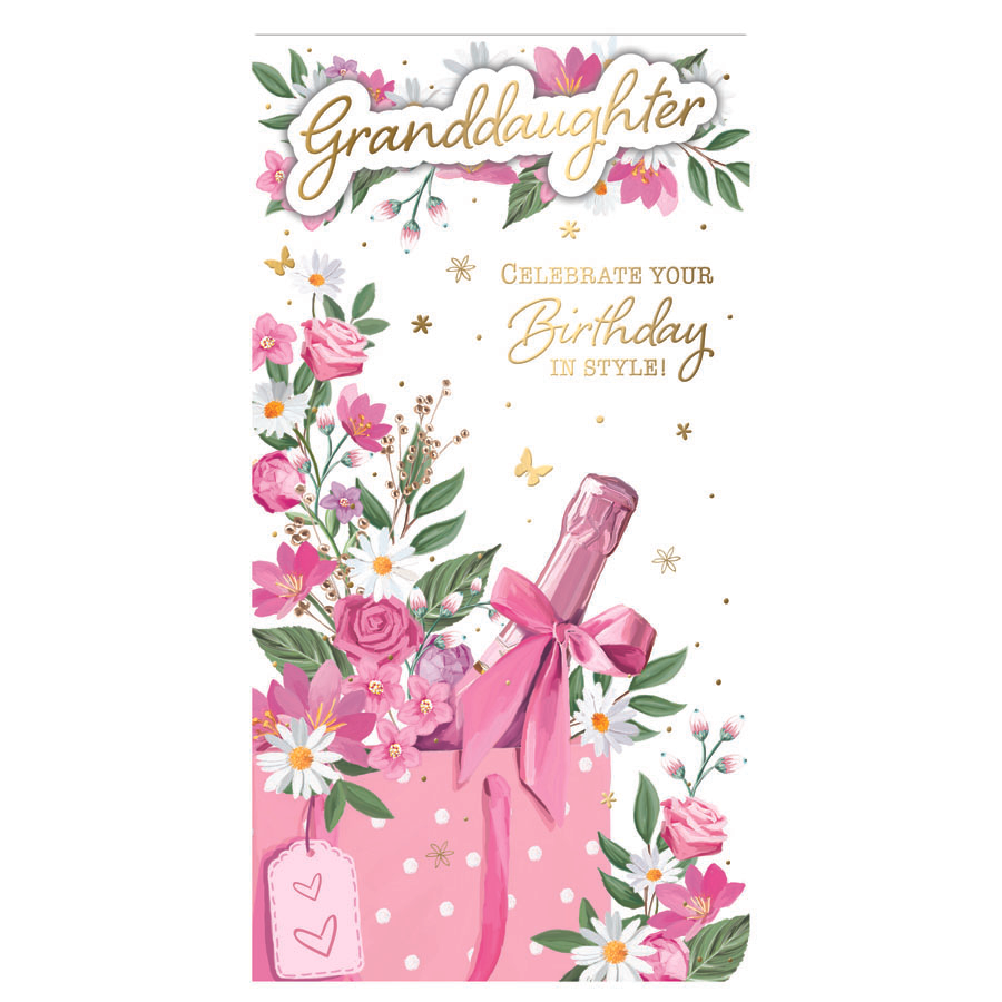 6pk Cards C55 Birthday Granddaughter - Tiger Feet Ireland