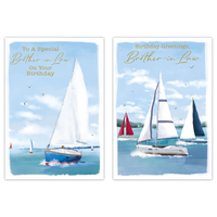 12pk Cards C50 Birthday Brother-In-Law - Tiger Feet Ireland