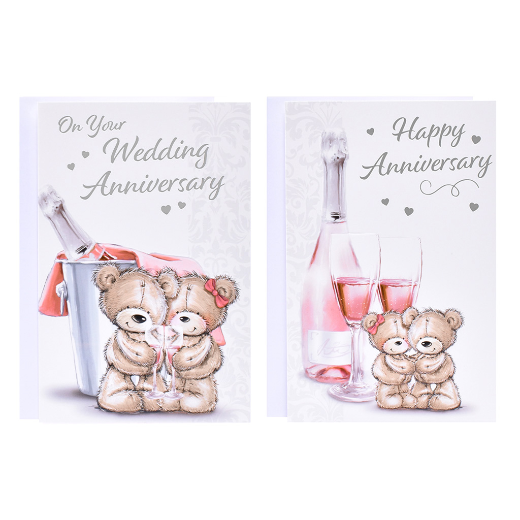 12pk Cards C50 Wedding Anni - Tiger Feet Ireland