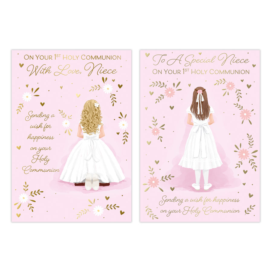 12pk Cards C50 Communion Niece - Tiger Feet Ireland