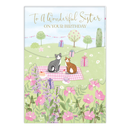 6pk Cards C90 Birthday Sister - Tiger Feet Ireland
