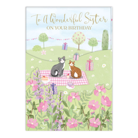 6pk Cards C90 Birthday Sister - Tiger Feet Ireland