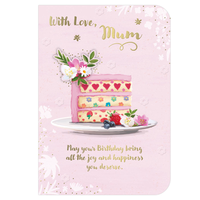 6pk Cards C50 Birthday Mum - Tiger Feet Ireland
