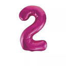Foil Balloon 34" Big Number Pink - Tiger Feet Ireland