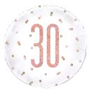Foil Balloon 18" Round Glitz Rose Gold Age - Tiger Feet Ireland