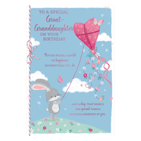 6pk Cards C75 Birthday Granddaughter - Tiger Feet Ireland