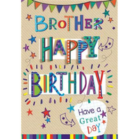 6pk Cards C50 Birthday Brother - Tiger Feet Ireland