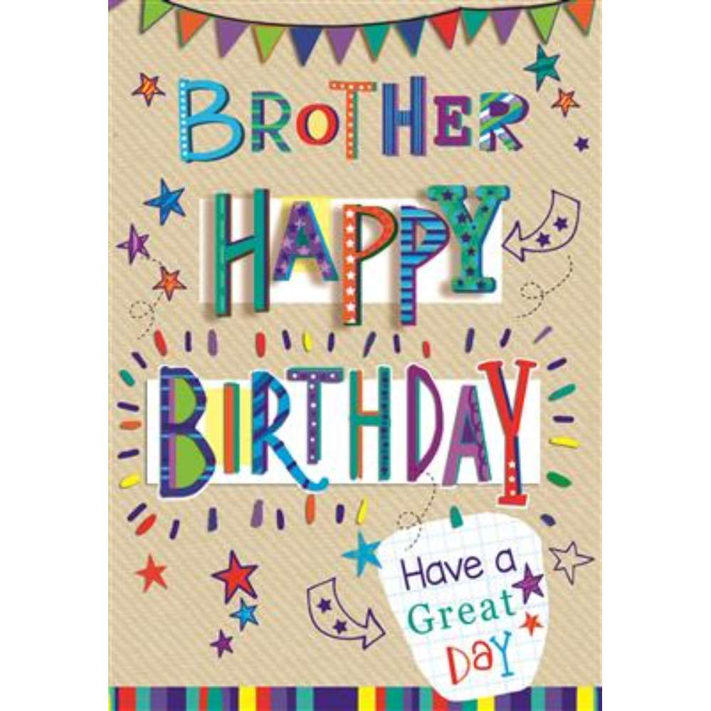 6pk Cards C50 Birthday Brother - Tiger Feet Ireland