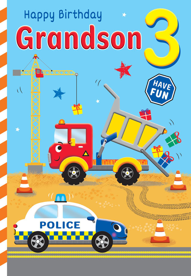 6pk Cards ED C75 Age 3 Grandson Traffic - Tiger Feet Ireland