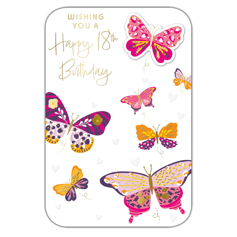 6pk Cards C75 Birthday Age 18 - Tiger Feet Ireland
