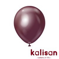 50ct Latex Balloon 12" Mirror Burgundy Kalisan - Tiger Feet Ireland