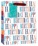6pk Giftbags Large Happy Birthday - Tiger Feet Ireland