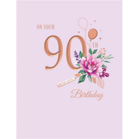 6pk Cards C50 Birthday Age 90 - Tiger Feet Ireland