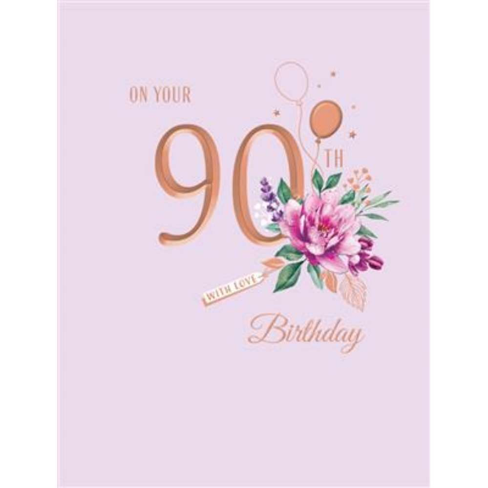 6pk Cards C50 Birthday Age 90 - Tiger Feet Ireland