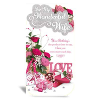 6pk Cards C55 Birthday Wife - Tiger Feet Ireland